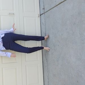 Mario Serrano Blue Pants with Black Diamond pattern Size 4